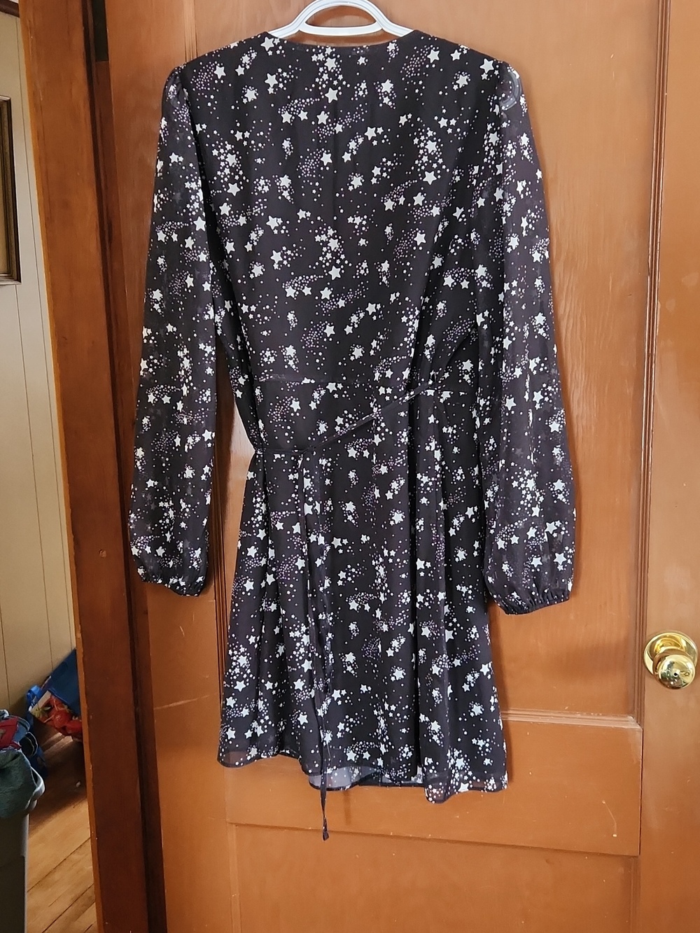 Beautiful Starry Wrap Dress - Picture 3 of 5